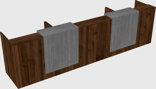 Long reception desk