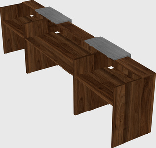 Long reception desk