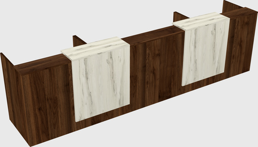 Long reception desk