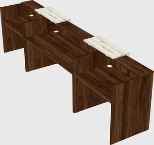 Long reception desk