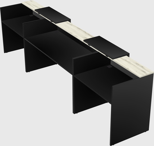 Long reception desk