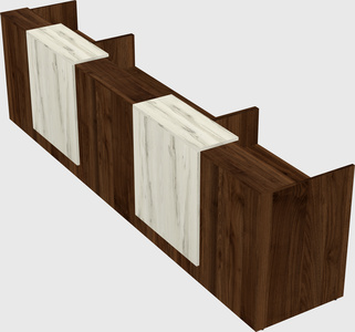 Long reception desk