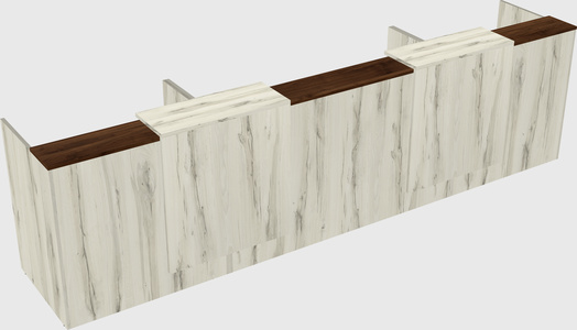 Long reception desk