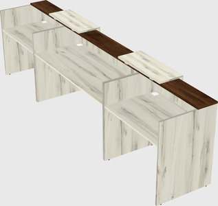 Long reception desk