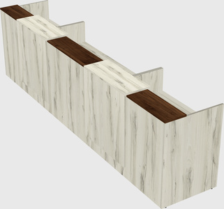 Long reception desk