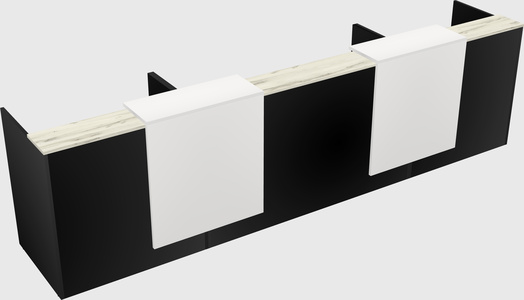 Long reception desk