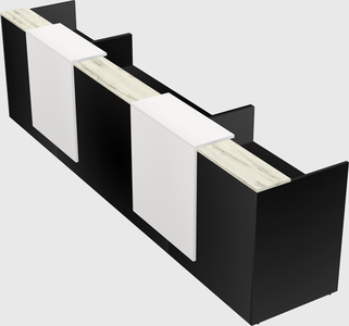 Long reception desk
