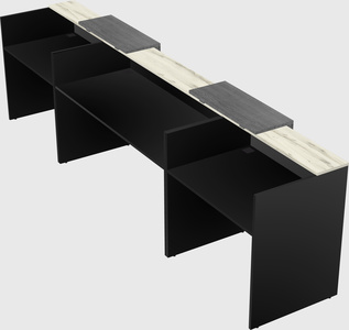 Long reception desk
