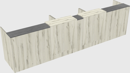 Long reception desk