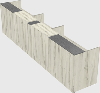 Long reception desk