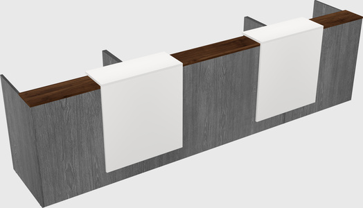 Long reception desk