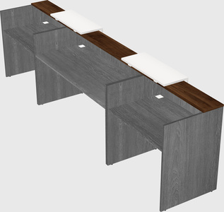 Long reception desk