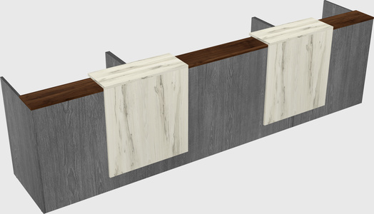 Long reception desk