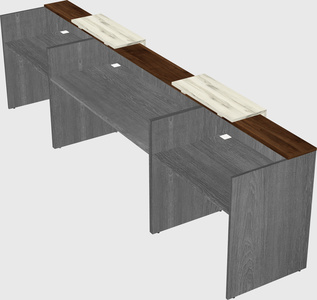 Long reception desk