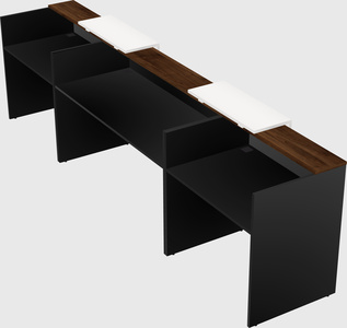 Long reception desk