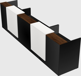 Long reception desk