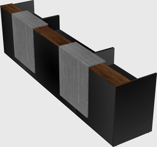 Long reception desk