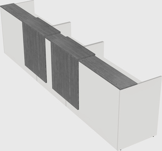 Long reception desk