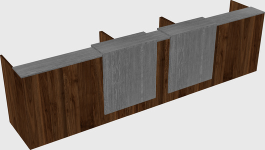 Long reception desk