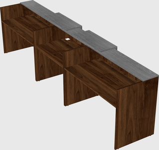 Long reception desk