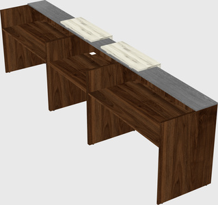Long reception desk