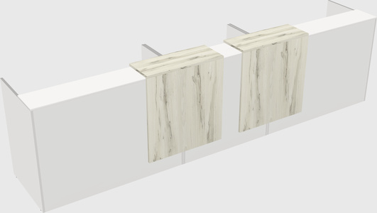 Long reception desk