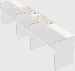 Long reception desk