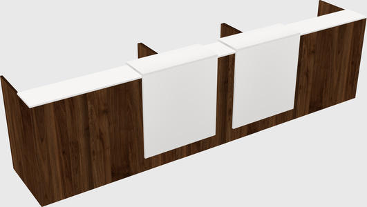 Long reception desk