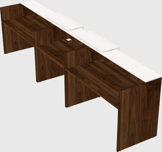 Long reception desk