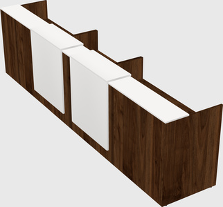 Long reception desk