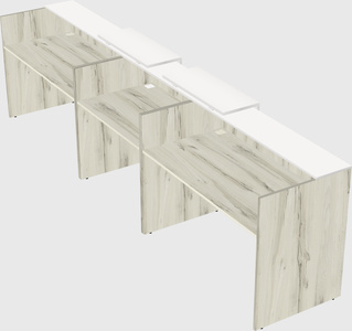 Long reception desk