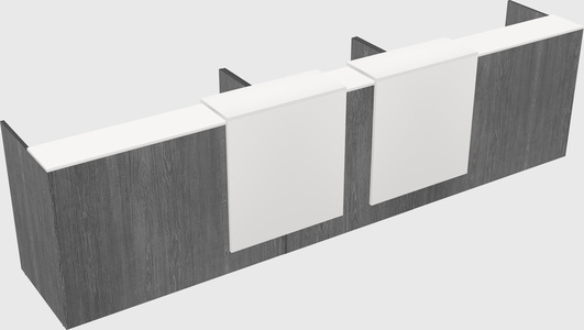 Long reception desk