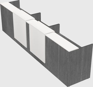 Long reception desk