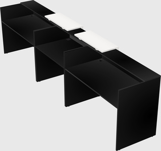 Long reception desk