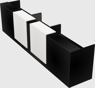 Long reception desk