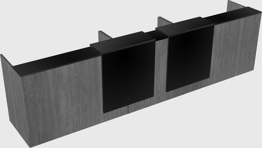 Long reception desk