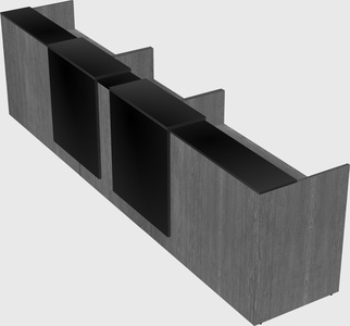 Long reception desk