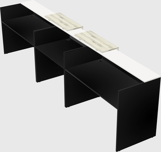 Long reception desk