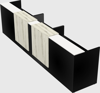 Long reception desk