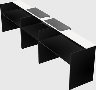 Long reception desk