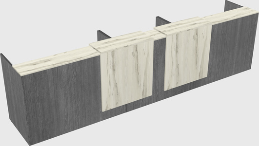 Long reception desk