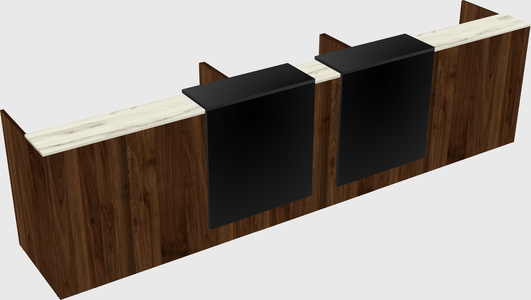 Long reception desk