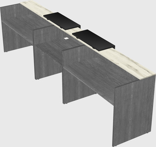 Long reception desk