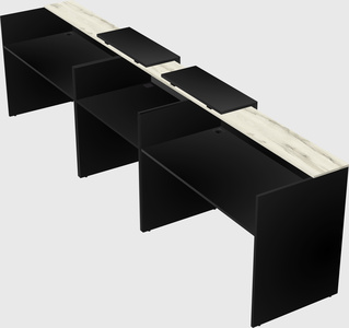 Long reception desk
