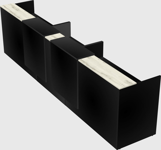 Long reception desk