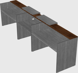Long reception desk