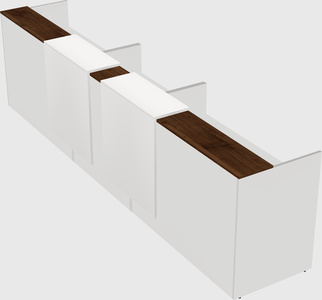 Long reception desk