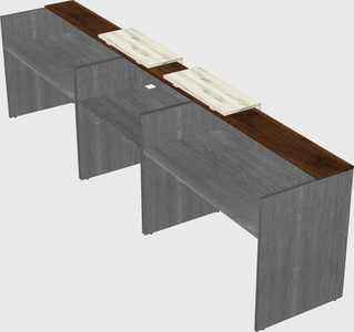 Long reception desk