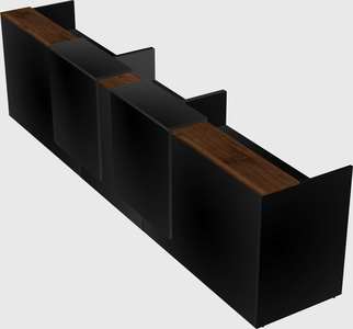 Long reception desk