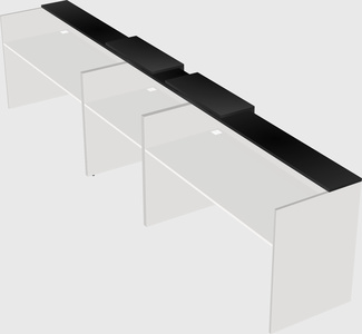 Long reception desk